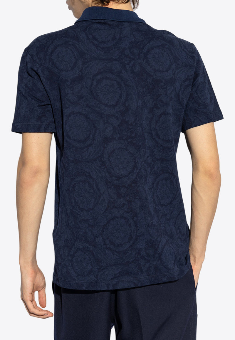 Versace Logo-Monogram Polo T-shirt 1013906 1A09796-1UI20