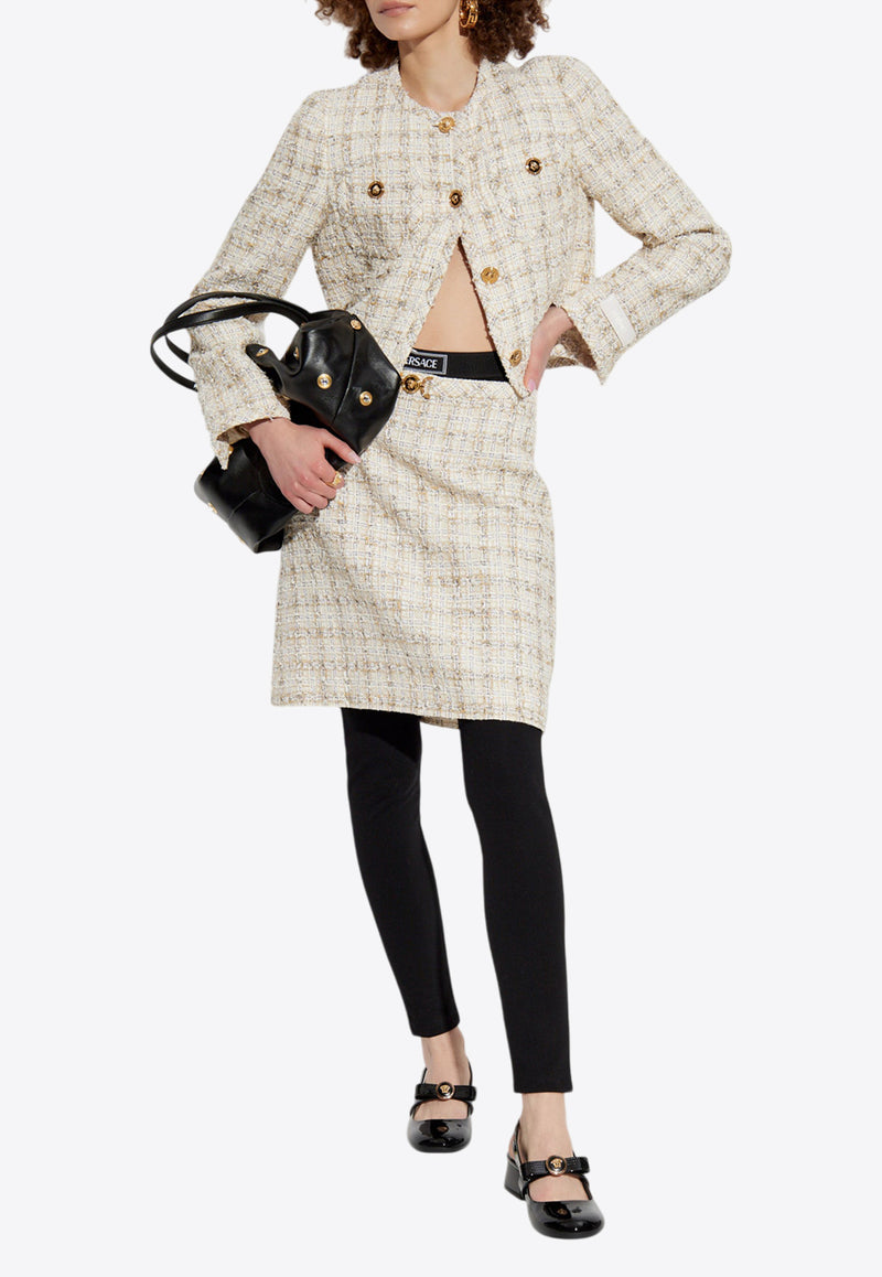 Versace Mini Tweed Skirt 1015715 1A13646-2KN80