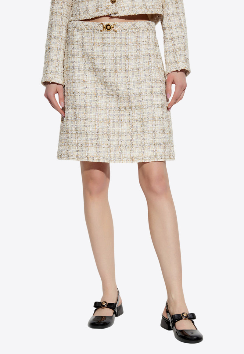 Versace Mini Tweed Skirt 1015715 1A13646-2KN80