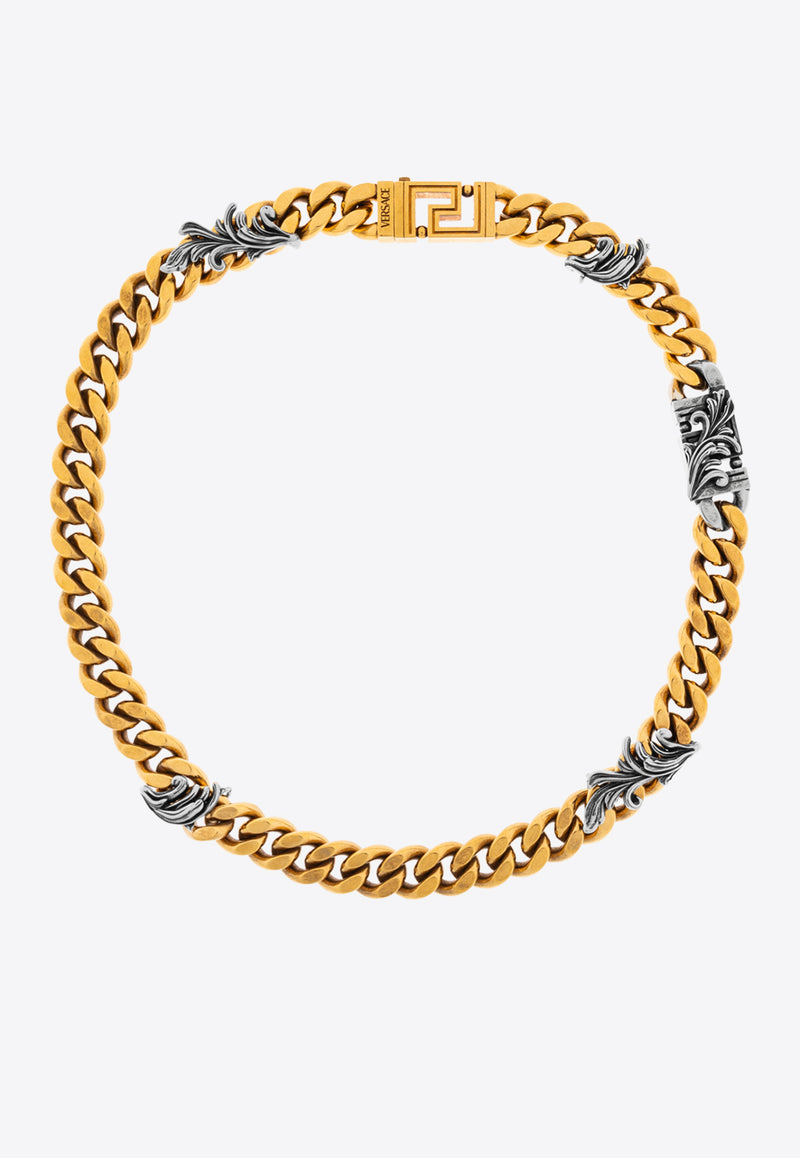 Versace Baroque-Detail Necklace 1018432 1A00620-4JOE0