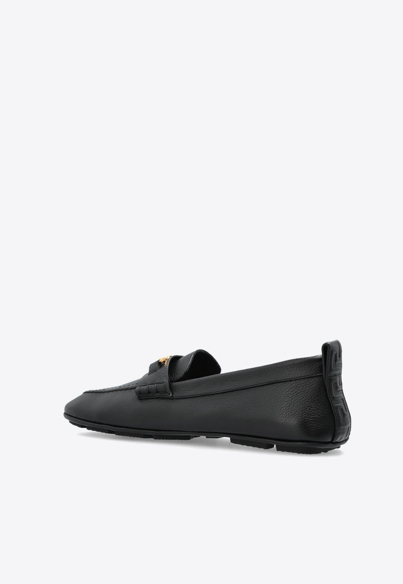 Versace Chain Leather Loafers 1017072 1A12110-1B00V