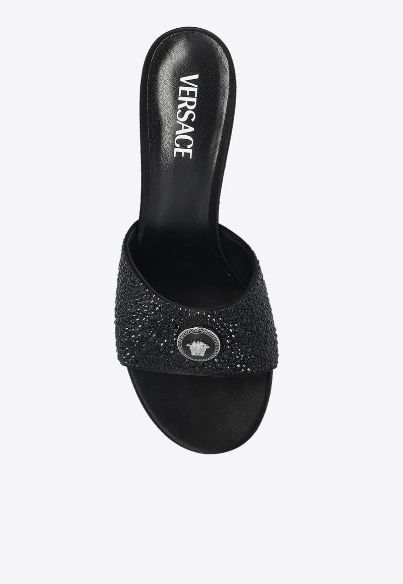 Versace Alia 45 Leather Mules 1018241 1A13462-1B00P