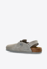 Birkenstock Tokio Suede Leather Clogs 1028359 0-STONE COIN