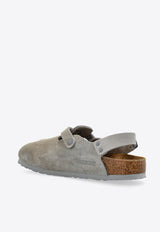 Birkenstock Tokio Suede Leather Clogs 1028329 0-STONE COIN