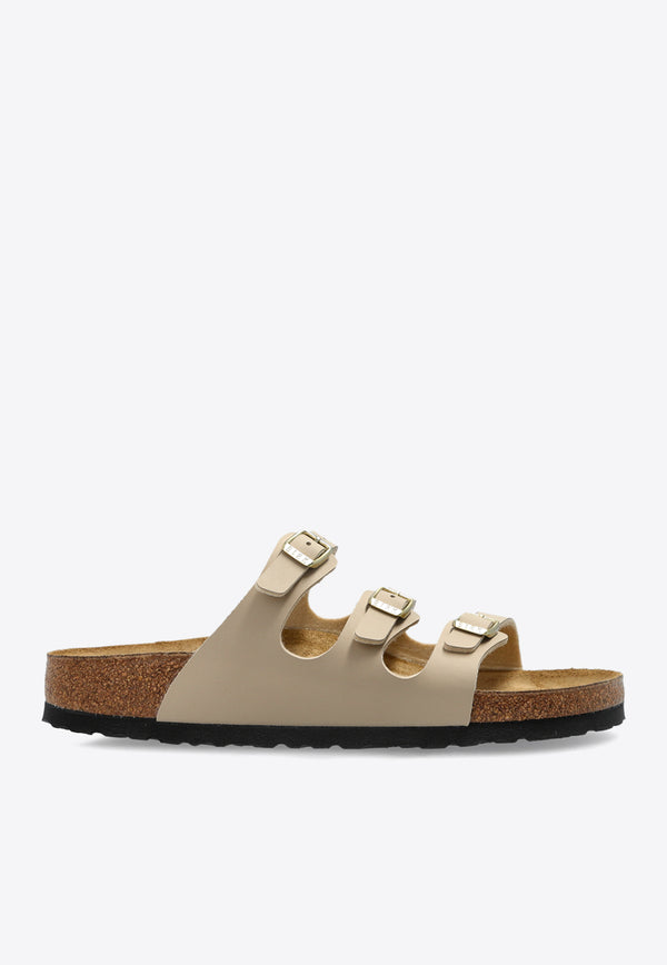 Birkenstock Florida Trio-Straps Birko-Flor Sandals 1029265 0-SANDCASTLE