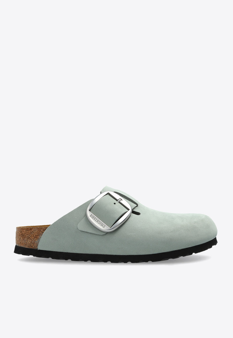 Birkenstock Boston Big Buckle Nubuck Leather Clogs 1029303 0-PURE SAGE