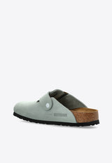 Birkenstock Boston Big Buckle Nubuck Leather Clogs 1029303 0-PURE SAGE