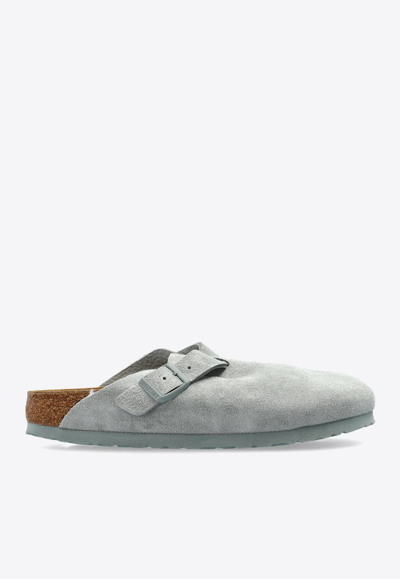 Birkenstock Boston Suede Leather Clogs 1029214 0-PURE SAGE