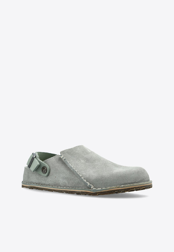 Birkenstock Lutry Premium Suede Leather Slippers 1029080 0-PURE SAGE