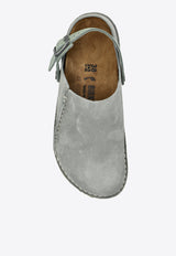 Birkenstock Lutry Premium Suede Leather Slippers 1029080 0-PURE SAGE