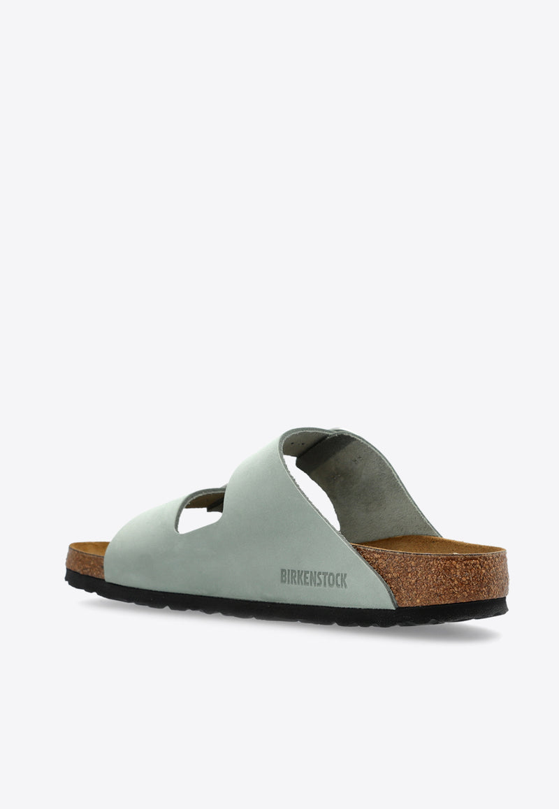 Birkenstock Arizona Big Buckle Nubuck Leather Sandals 1029311 0-PURE SAGE