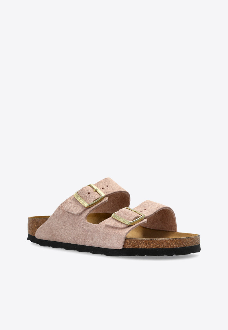 Birkenstock Arizona Suede Leather Sandals 1026170 0-LIGHT ROSE