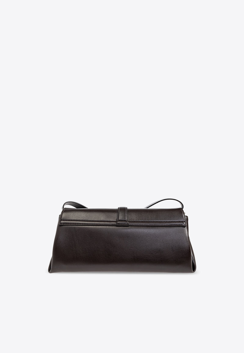 Small Front-Flap Leather Crossbody Bag