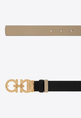 Gancini Reversible Leather Belt