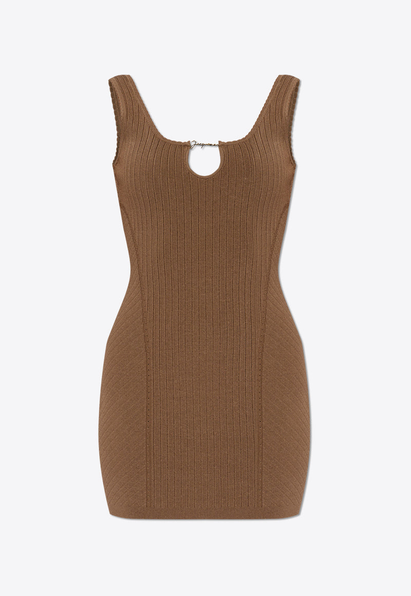 Jacquemus Logo-Plaque Sleeveless Mini Dress 241KN355 2355-150