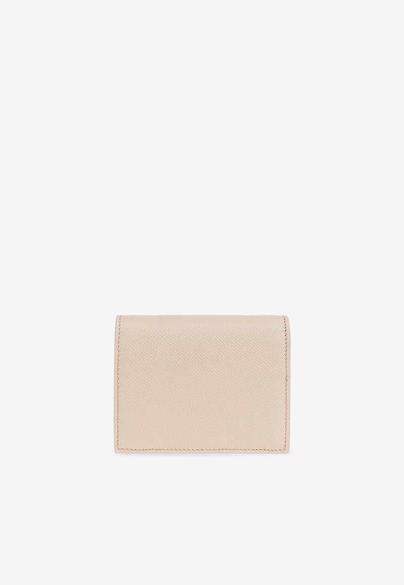 Gancini Bi-Fold Leather Compact Wallet