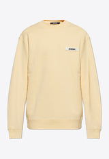 Jacquemus Logo-Patch Crewneck Sweatshirt 245JS206 2036-131