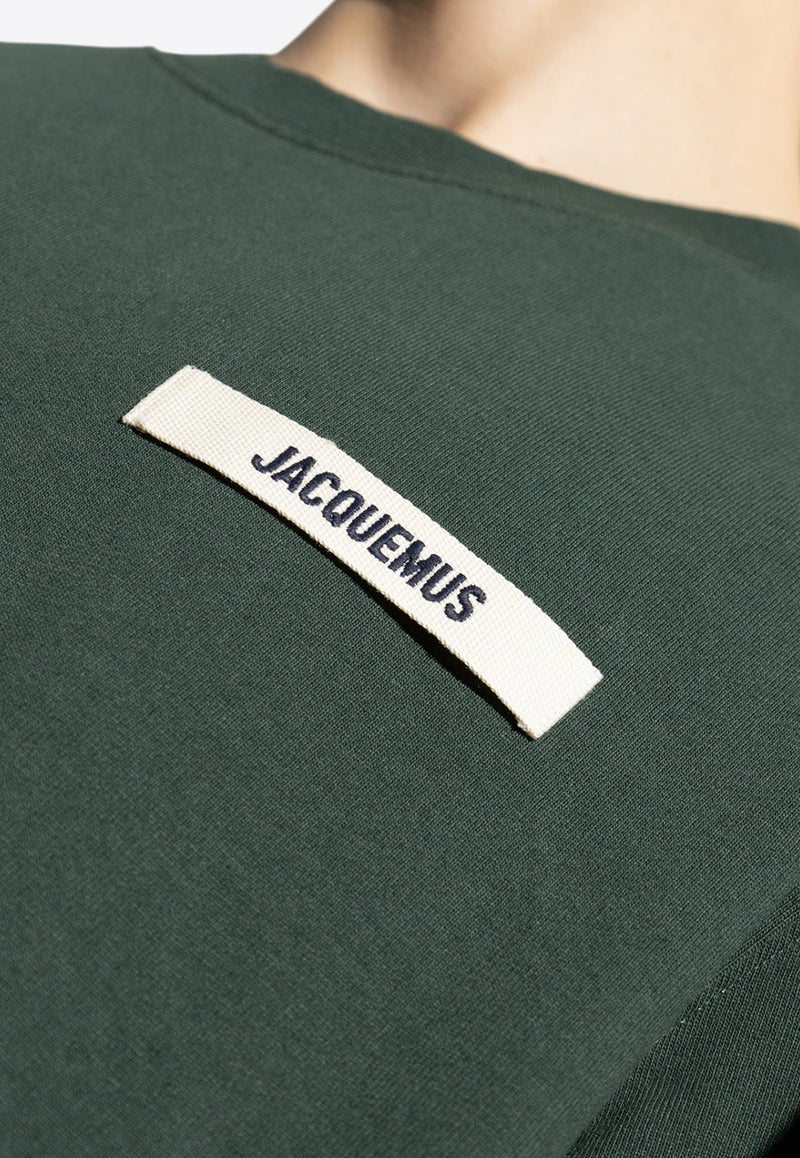 Jacquemus Le Gros Grain Logo-Patch Crewneck T-shirt 245JS208 2125-590