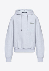 Jacquemus Gros Grain Logo-Embroidered Hoodie 255JS307 2465-9CN