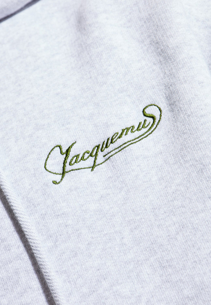 Jacquemus Gros Grain Logo-Embroidered Hoodie 255JS307 2465-9CN