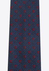 Gancini Jacquard Silk Tie