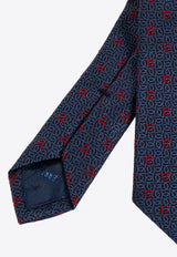 Gancini Jacquard Silk Tie