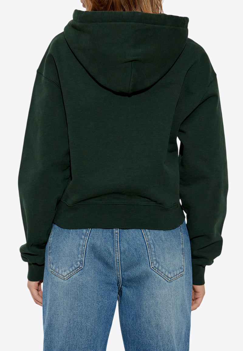 Jacquemus The Gros Grain Logo Hooded Sweatshirt Green 241JS162 2341-591