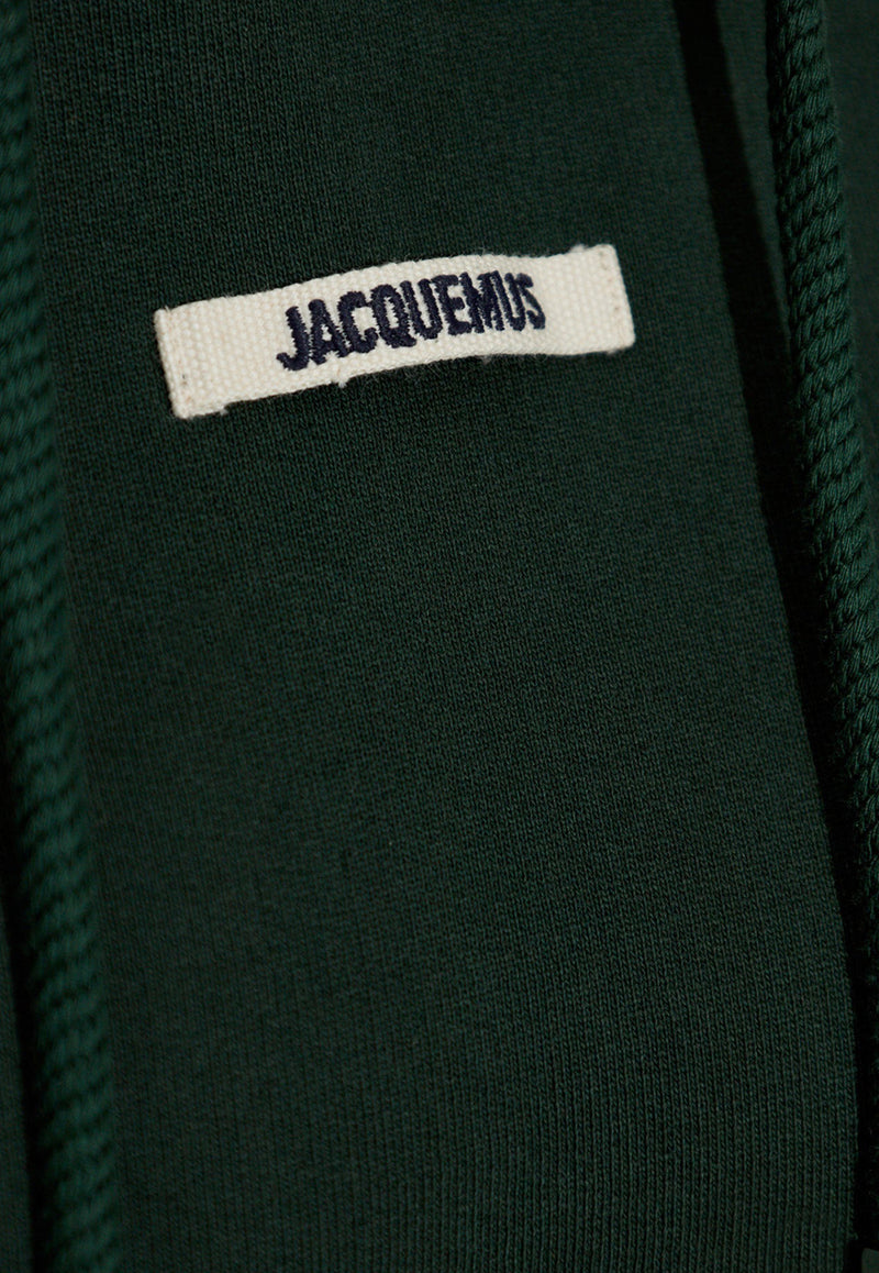 Jacquemus The Gros Grain Logo Hooded Sweatshirt Green 241JS162 2341-591