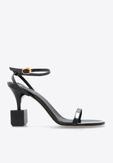 Jacquemus The Bisou 90 Leather Sandals Black 243FO149 4036-990