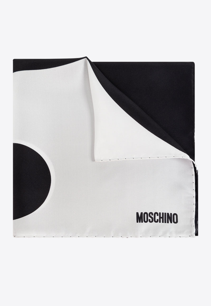 Moschino Printed Silk Scarf 50347 M5820-001