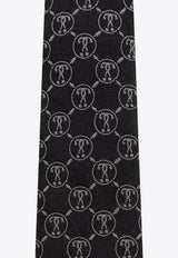 Moschino Monogram Silk Tie 55061 M5725-001