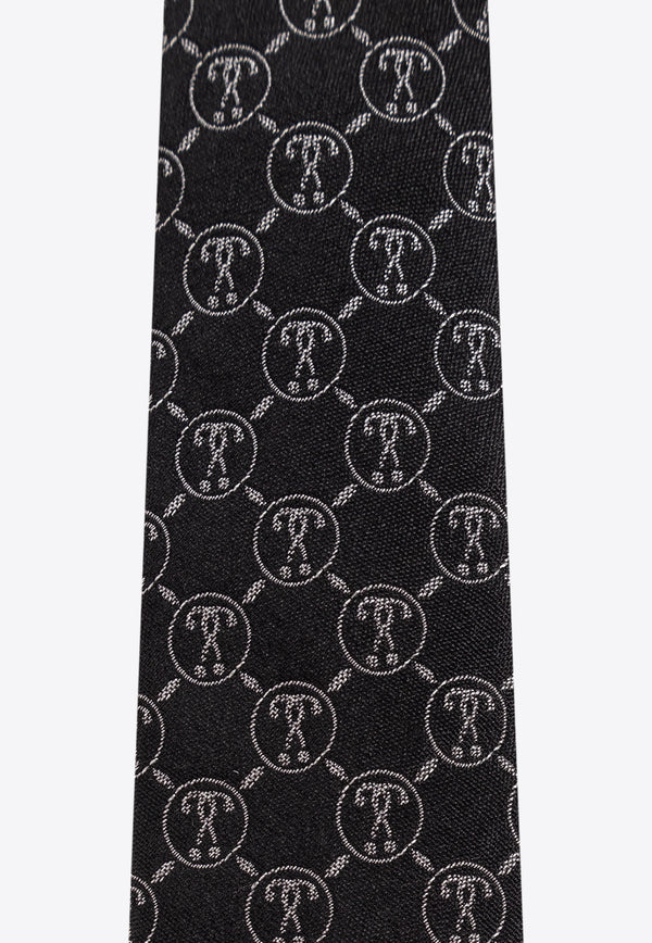 Moschino Monogram Silk Tie 55061 M5725-001