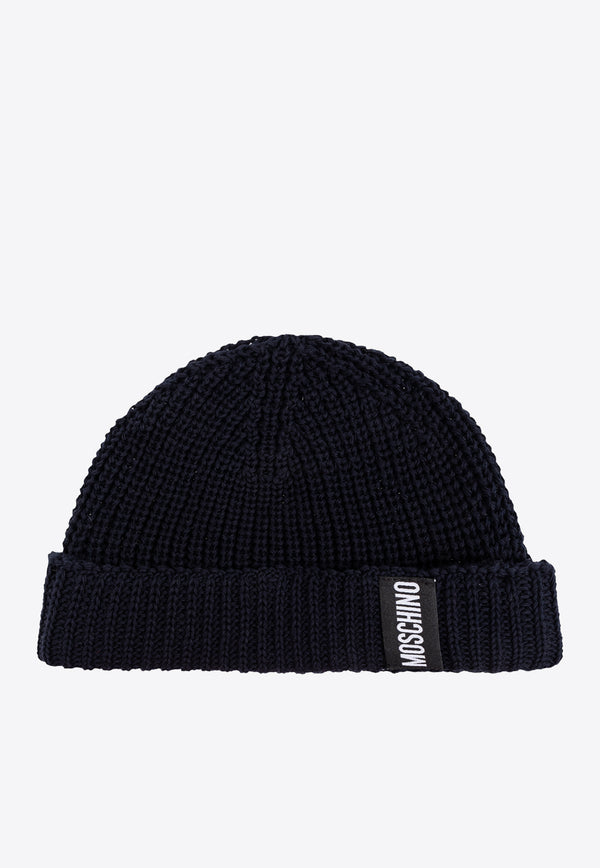 Moschino Logo-Patch Beanie 60110 M5837-013