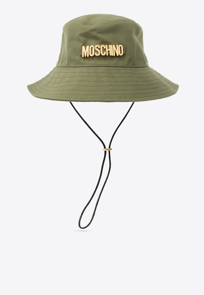 Moschino Logo Lettering Bucket Hat Green 65408 M3094-006