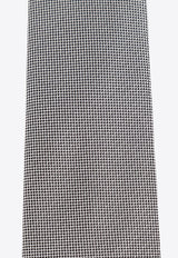 Moschino Bear Print Silk Tie Gray 55061 M5727-001