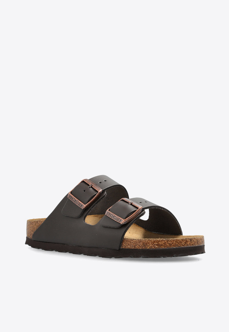 Birkenstock Arizona Buckle Slides Brown 51103 0-DARK BROWN