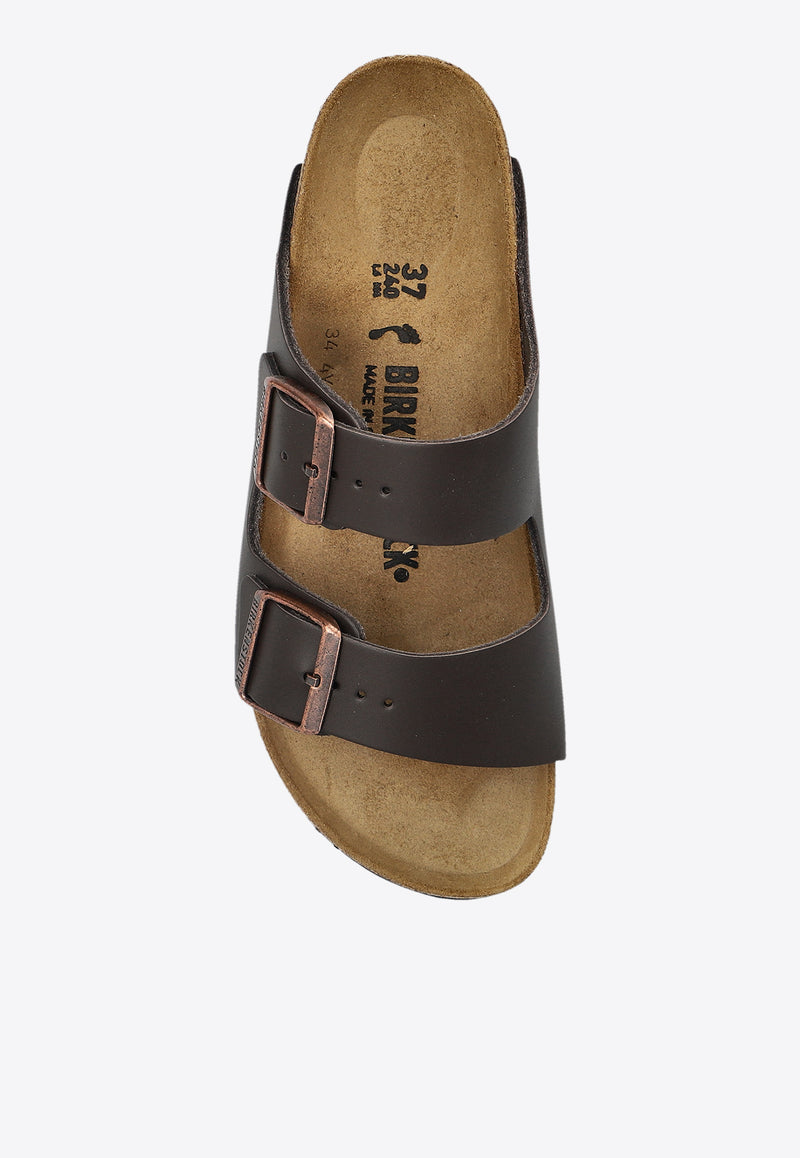 Birkenstock Arizona Buckle Slides Brown 51103 0-DARK BROWN