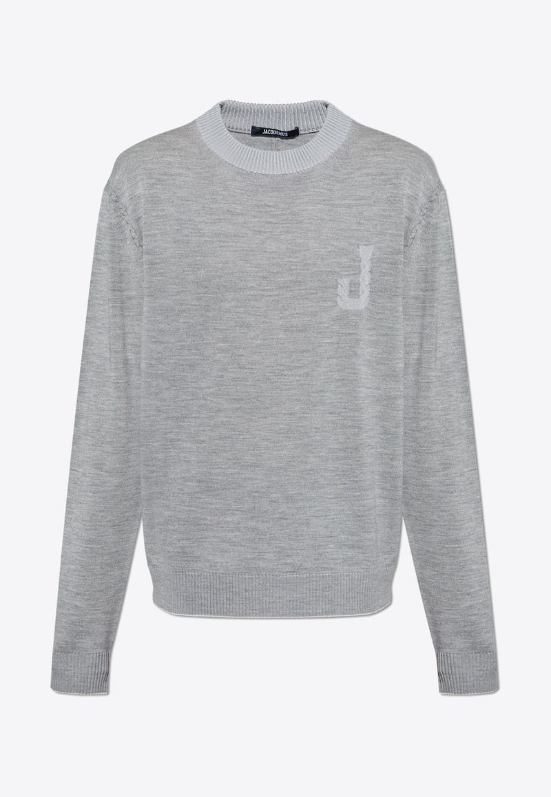 Jacquemus Logo-Embroidered Wool Sweater 255KN539 2431-950