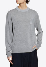 Jacquemus Logo-Embroidered Wool Sweater 255KN539 2431-950