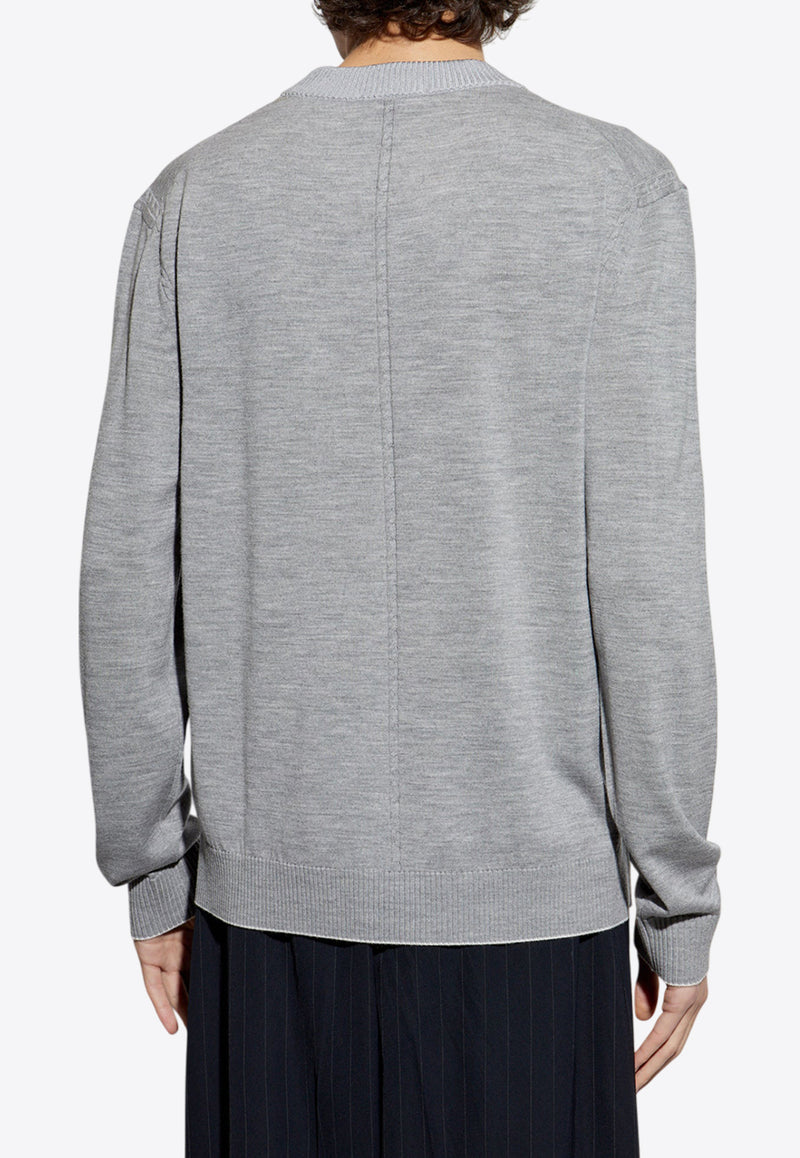 Jacquemus Logo-Embroidered Wool Sweater 255KN539 2431-950