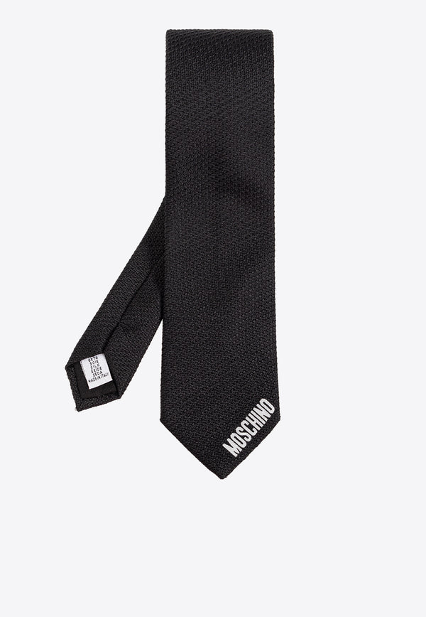 Moschino Logo Silk Tie 55058 M5662-001