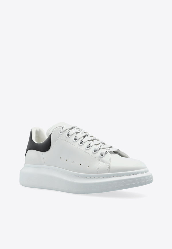 Alexander McQueen Oversized Leather Low-Top Sneakers 553680 WIEEN-9061