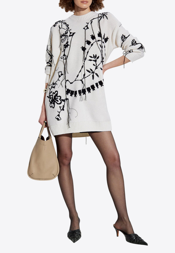 Max Mara Arad Embroidered Wool and Cashmere Dress ARAD 2511321061-023