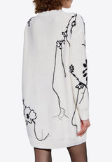 Max Mara Arad Embroidered Wool and Cashmere Dress ARAD 2511321061-023