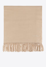 Max Mara Baci Logo-Embroidered Cashmere Scarf BACI 2514541331-087