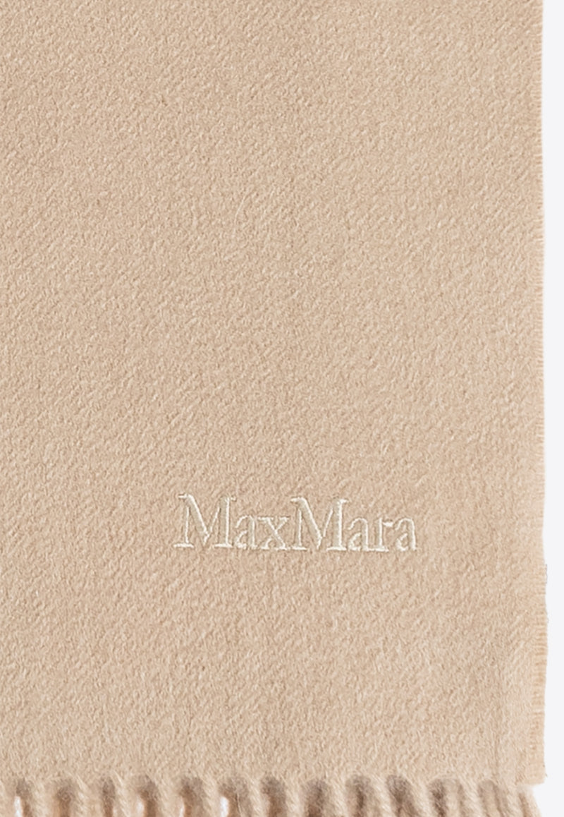 Max Mara Baci Logo-Embroidered Cashmere Scarf BACI 2514541331-087