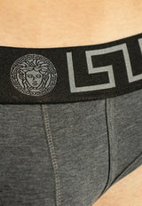 Versace Logo-Waistband Briefs AU10027 1A10011-2EF50