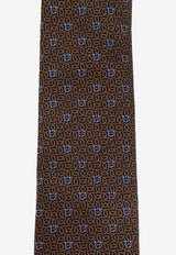 Gancini Jacquard Silk Tie