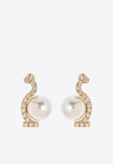 Gancini Crystal-Embellished Drop Earrings