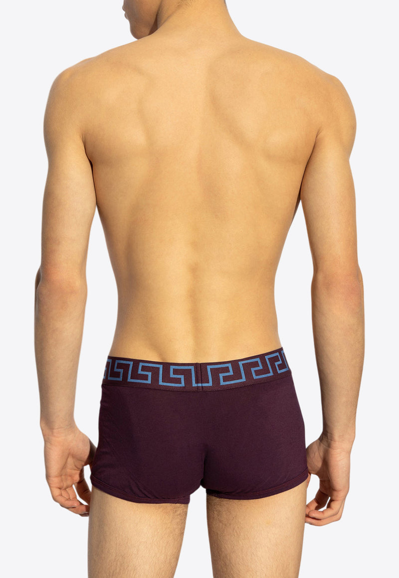 Versace Logo-Waistband Trunks AU10026 1A10011-2LE90